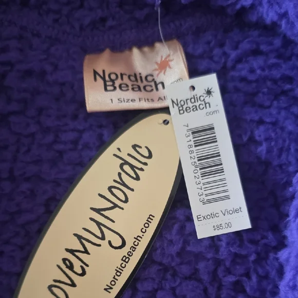Nordic Beach Exotic Violet Jacket Wrap. NWT. One Size Fits All - Picture 2 of 3
